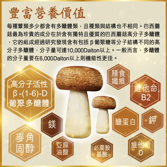 【瑞康生醫】台灣產地-巴西蘑菇乾菇-冷凍乾燥技術-家庭號-55g/入-共2入(巴西蘑菇 姬松茸  巴西蘑菇乾菇)