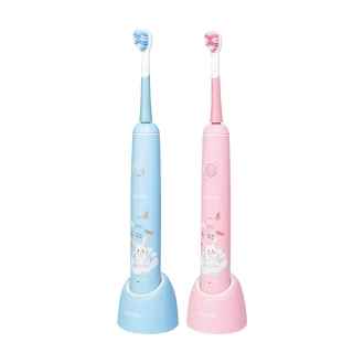 【全機IPX7防水】智能記憶兒童電動牙刷音波牙刷-二入組(4 歲以上)