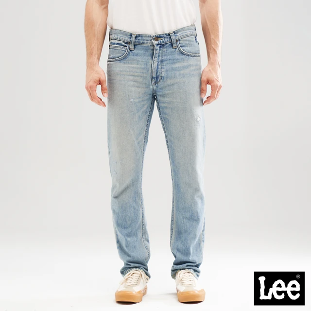 【Lee 官方旗艦】男裝 牛仔褲 / 726 中腰標準直筒 淺藍洗水(LL210265BJG)