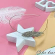 【卡樂熊】氣質珍珠羽毛水鑽造型髮箍(水鑽細髮箍)