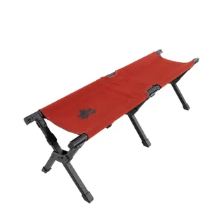 【LOGOS】難燃雙人長凳_磚紅(LG73173129)