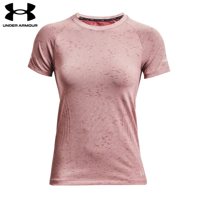 【UNDER ARMOUR】UA 女 Seamless 短袖T-Shirt _1365626-676(粉)