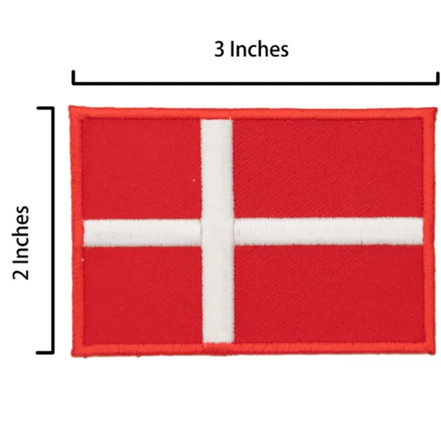 【A-ONE 匯旺】丹麥 Flag Patch肩章 電繡識別章 電繡立體繡貼 裝飾貼 布藝背包貼