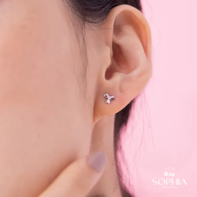 【蘇菲亞珠寶】14K 愛的花語 鑽石耳環