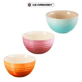 【Le Creuset】瓷器韓式飯碗(3色可選1)