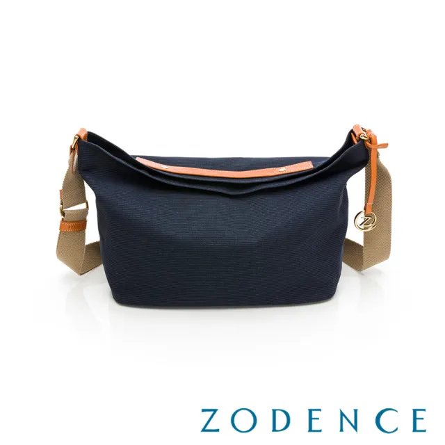 【ZODENCE 佐登司】DION德國帆布垂墜感斜背包(多瑙藍)