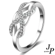 【Jpqueen】璀璨麻花鏤空水鑽華麗戒指(2色戒圍可選)