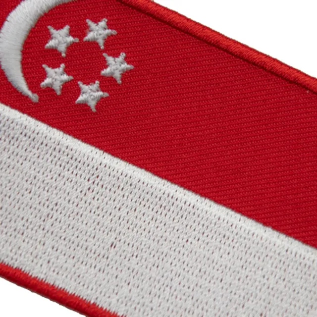 【A-ONE 匯旺】SINGAPORE 新加坡 國旗 刺繡國旗燙布貼 補丁貼 刺繡章 含背膠 刺繡