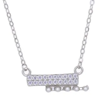 【Jpqueen】輕奢華麗閃亮鋯石項鍊(3色可選)