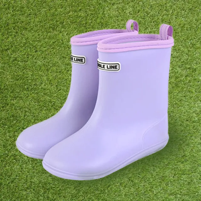 【日本MARBLE LINE】兒童雨鞋(B87662PA 粉紫色)
