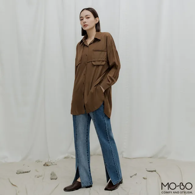【MO-BO】希望之際前活片設計襯衫(上衣)