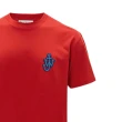 【JW Anderson】男款 ANCHOR系列 紅色短袖T恤(S號、M號、L號)