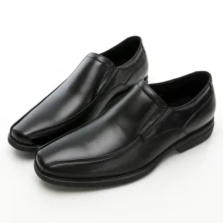 【GEORGE 喬治皮鞋】MODO超輕系列 超輕量真皮直套式紳士鞋-黑 215026CZ-10