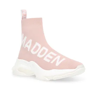 【steve madden】MAESTRO 潮流款 品牌字母襪套休閒鞋(粉色)