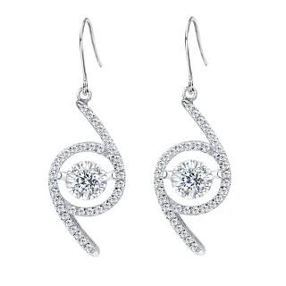 【King Star】GIA 60分 Dcolor VVS2 天然鑽石耳環 擁抱滿鑽靈動(3Excellent極優 八心八箭)