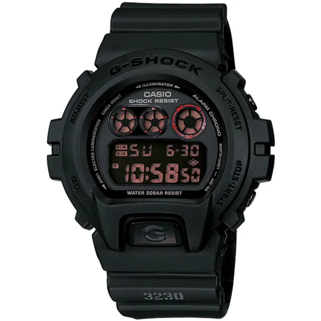 【CASIO 卡西歐】G-SHOCK 霧黑經典電子錶  禮物(DW-6900MS-1/速)