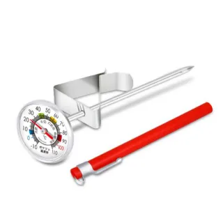 【Dr.AV 聖岡科技】GE-219E多用途 筆型 溫度計(附收納套 耐熱200℃探針12.5cm指針式 免電池)