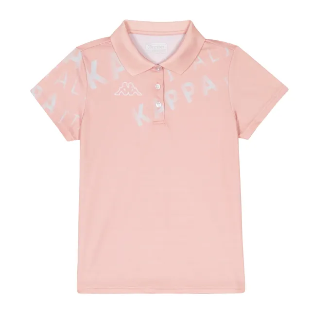 【KAPPA】義大利女吸濕排汗速乾女生POLO衫(玫瑰粉 321H25WW71台灣製)