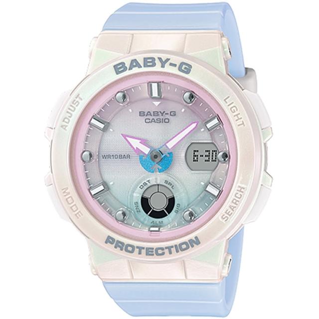 【CASIO 卡西歐】BABY-G 海灘旅人雙顯手錶 送禮 禮物(BGA-250-7A3/速)