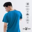 【遊遍天下】MIT男女款抗UV防曬涼感吸濕排汗機能圓領衫T恤GS2008藍色(S-3L)