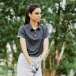 【Snowbee 司諾比】女士素面麻花短袖Polo衫(女款高爾夫球衫 球衣 跑步 登山 運動衫 網球 騎馬 吸濕排汗)