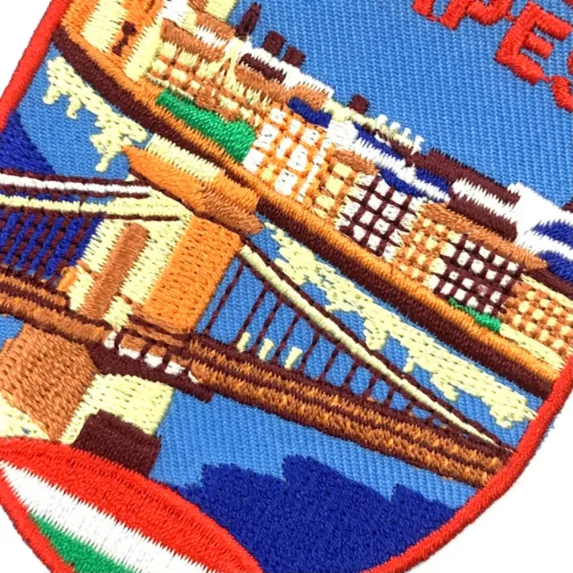 【A-ONE 匯旺】布達佩斯 多瑙河 文青設計 布藝徽章 DIY 創意 Patch 外套熨斗刺繡徽(NO.413)