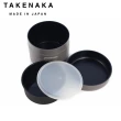 【日本TAKENAKA】日本製HANGO系列圓形可微波雙層保鮮盒600ml(灰色)
