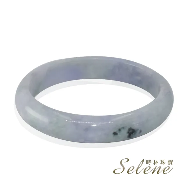 【Selene】春帶彩飄花翡翠手鐲(A貨翡翠6616)