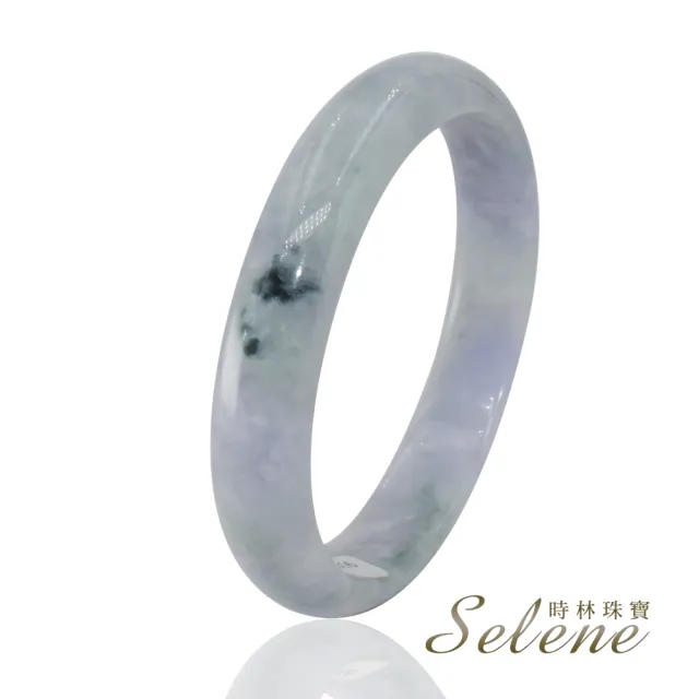 【Selene】春帶彩飄花翡翠手鐲(A貨翡翠6616)