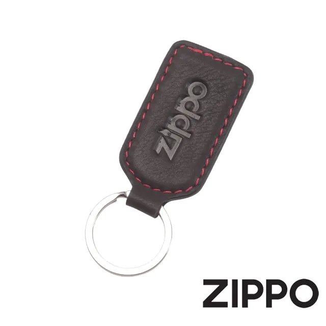 【Zippo官方直營】咖啡色牛皮鑰匙圈(皮件皮夾)