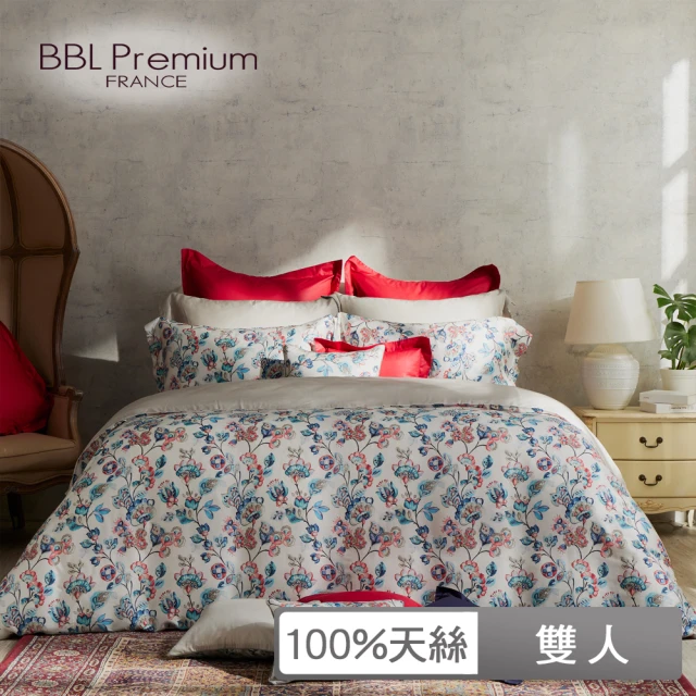 BBL Premium 100%天絲印花床包被套組-天長地久