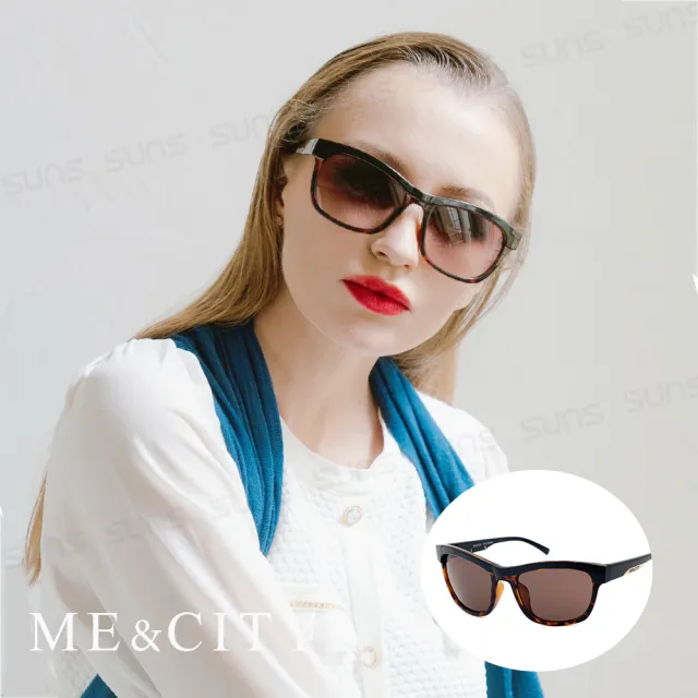 【ME&CITY】義式戀語雙色太陽眼鏡 品牌墨鏡 抗UV400(ME120026 J520)