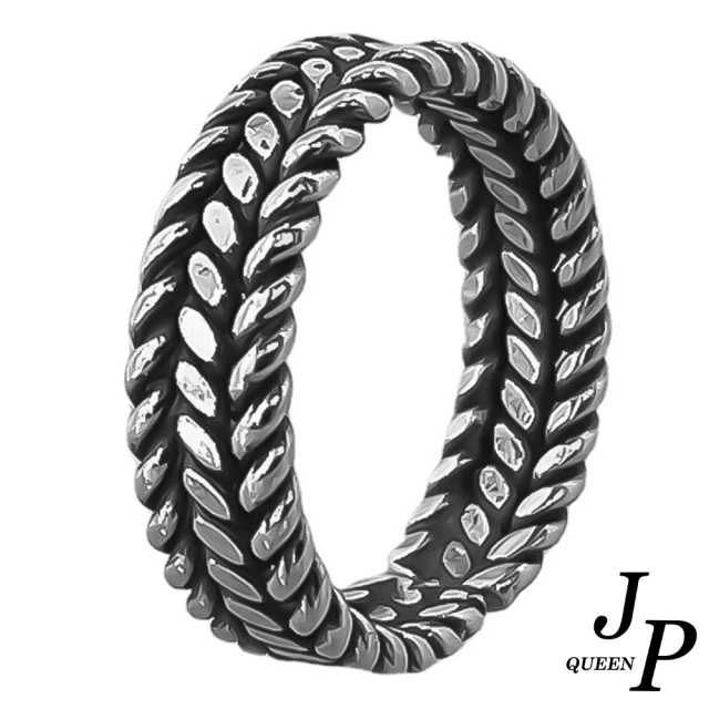 【Jpqueen】復古繩紋中性電鍍銀彈性開口戒指(銀色)