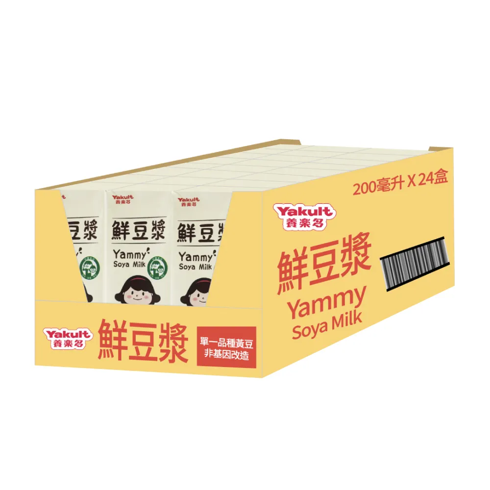 【Yakult 養樂多】鮮豆漿(200ml*24入/箱)