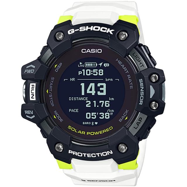 【CASIO 卡西歐】G-SHOCK 太陽能GPS心律運動錶 618 送禮(GBD-H1000-1A7)