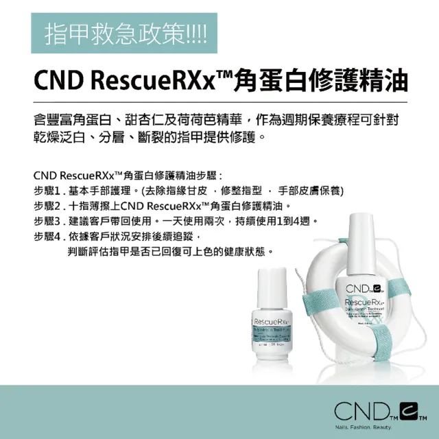 【CND】RescueRXX 角蛋白修護油 甲面保養(15ml)