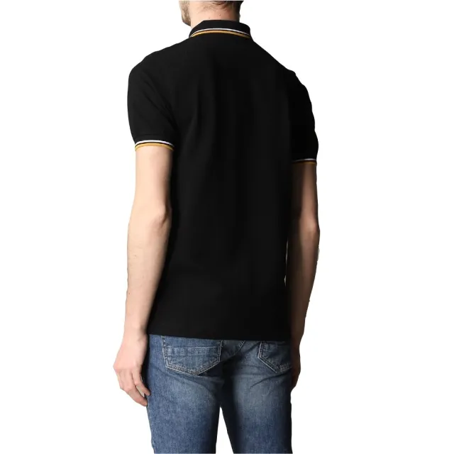 【FRED PERRY】Fred Perry 左胸口刺繡Logo 經典雙滾邊POLO衫 XS號(英國品牌)