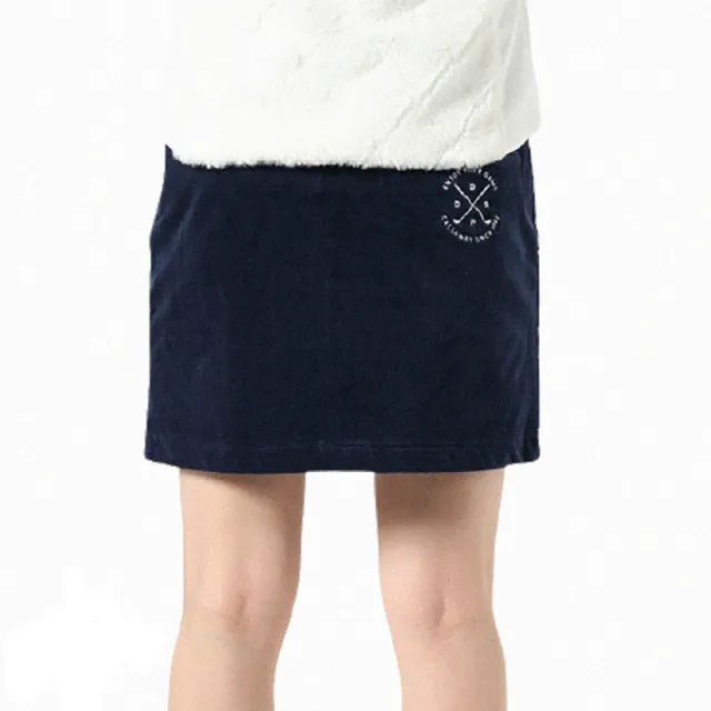 【Callaway 卡拉威】女 燈芯絨高爾夫短裙(深藍 252-9225811-120)