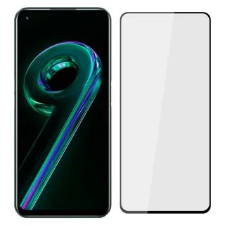 【Ayss】realme 9 Pro+/6.4吋 超好貼滿版鋼化玻璃保護貼(滿膠平面滿版/9H/疏水疏油-黑)