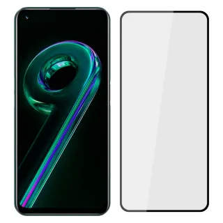 【Ayss】realme 9 Pro/6.6吋 超好貼滿版鋼化玻璃保護貼(滿膠平面滿版/9H/疏水疏油-黑)