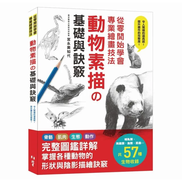 從零開始學會專業繪畫技法 : 動物素描の基礎與訣竅 | 拾書所