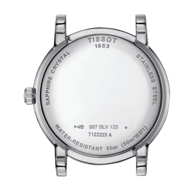 【TISSOT 天梭 官方授權】CARSON系列 簡約時尚月相腕錶 雙11 特惠(T1222231103300)