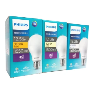 【Philips 飛利浦】6入 真彩版 LED 12.5W E27 3000K 全電壓 黃光 超極光 高演色 球泡燈_PH520580