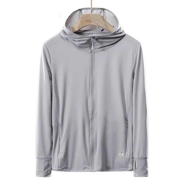 【米蘭精品】現貨+預購 防曬外套速乾冰絲連帽外套(男女防曬衣10色74ce8)