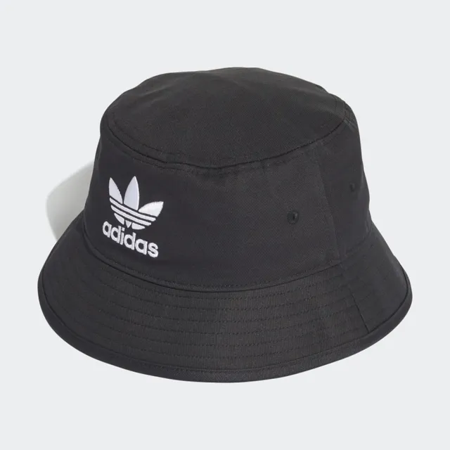 【adidas 愛迪達】漁夫帽 帽子 遮陽帽 運動帽 BUCKET HAT AC 黑 AJ8995