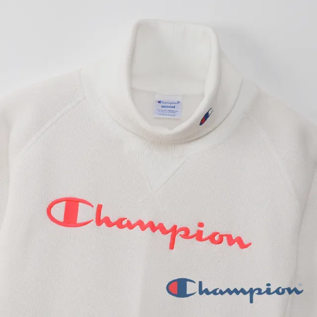 【Champion】官方直營-Womens Golf 女草寫Logo高領長袖上衣-女(米色)