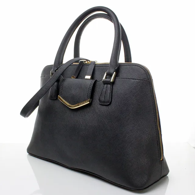 Calvin klein on deals my corner saffiano satchel