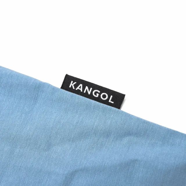 【KANGOL】短袖 短T 中性 涼感 水藍 胸口小LOGO 休閒 男女(6225101781)