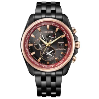 【CITIZEN 星辰】台灣25週年限量電波對時光動能男錶/44mm 母親節(AT9124-88E)
