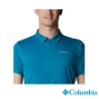 【Columbia 哥倫比亞 官方旗艦】男款-Omni-Shade UPF50酷涼快排Polo衫-藍色(UAE92290BL / 2022年春夏商品)